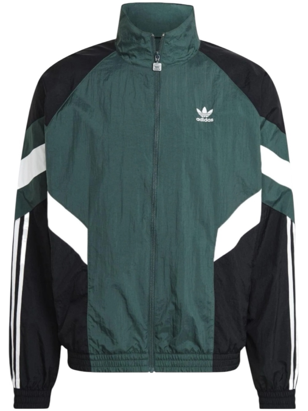 adidas— Men's rekive mineral Green and Black Track Jacket